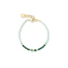 COEUR DE LION Mix&And&Match-Armbänder-Armband Amulett Glamouröses Grüngold