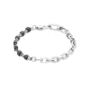 COEUR DE LION Edelsteinarmbänder-Armband Cubes Fusion Gliederkette Schwarz
