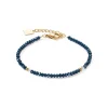 COEUR DE LION Kristallarmbänder-Armband Little Twinkle Gold-Dunkelblau