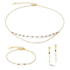 COEUR DE LION Perlenarmbänder-Armband Modern Princess Süßwasserperlen Gold