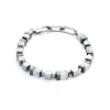 COEUR DE LION Edelsteinarmbänder-Armband Precious Cubes Weiß-Silber