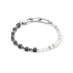 COEUR DE LION Unisex Edition-Armband Precious Fusion Pearls Schwarz