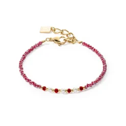 COEUR DE LION Festliche Kollektion-Armband Twinkle Princess Gold-Rot
