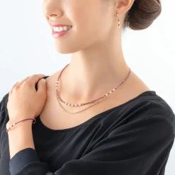 COEUR DE LION Festliche Kollektion-Armband Twinkle Princess Gold-Rot
