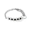 COEUR DE LION Kristallarmbänder-Armband-Choker Mysterious Silber-Schwarz