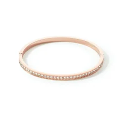 COEUR DE LION Coeur Essentials-Armreif Edelstahl & Kristalle Roségold Kristall 17