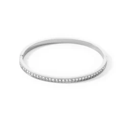 COEUR DE LION Mix&And&Match-Armbänder-Armreif Edelstahl & Kristalle Silber Kristall 17