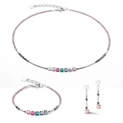 COEUR DE LION Kristallarmbänder-Cube Story Minimalistisches funkelndes Armband mehrfarbig im Jugendstil