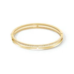 COEUR DE LION Armreifen-Eternal Unity Armreif Gold-Kristall