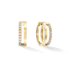COEUR DE LION Coeur Essentials-Eternal Unity Hoops Silber-Mehrfarbig Pastell