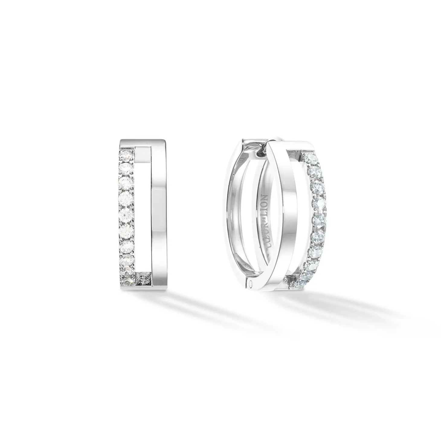 COEUR DE LION Coeur Essentials-Eternal Unity Hoops Silber-Kristall