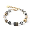 COEUR DE LION Geocube® Armbänder-Geocube® Armband Grau-Gold