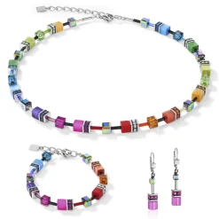 COEUR DE LION Geocube® Mehrfarbig-Geocube® Armband Mehrfarbiger Regenbogen