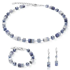 COEUR DE LION Geocube® Armbänder-Geocube® Armband Sodalith & Hämatit Blau