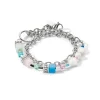 COEUR DE LION Echter Stein-Geocube® Fusion Armband Morning Dew
