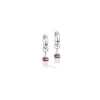 COEUR DE LION Geocube® Ohrringe-Geocube® Fusion Charm Creolen Silber-Pastell