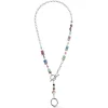 COEUR DE LION Multiwear-Halsketten-Geocube® Fusion Halskette Mehrfarbiger Edelstein