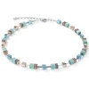 COEUR DE LION Geocube® Tone&In&Tone-Geocube® Halskette Aqua