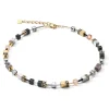 COEUR DE LION Geocube® Halsketten-Geocube® Halskette Grau-Gold