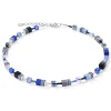 COEUR DE LION Geocube® Tone&In&Tone-Geocube® Halskette Kobaltblau