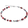 COEUR DE LION Geocube® Halsketten-Geocube® Halskette Rot-Hämatit