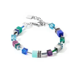 COEUR DE LION Geocube® Armbänder-Geocube® Iconic Armband Türkis Flieder