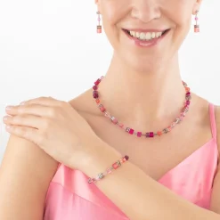 COEUR DE LION Mix&And&Match-Armbänder-Geocube® Iconic Armband Viva Magenta