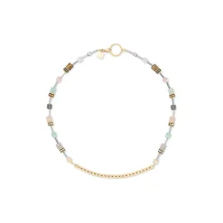 COEUR DE LION Geocube® Halsketten-Geocube® Iconic Boho Halskette Gold-Mehrfarbig