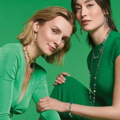 COEUR DE LION Geocube® Mehrfarbig-Geocube® Iconic Boho Halskette Gold-Mehrfarbig