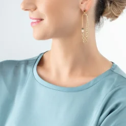 COEUR DE LION Geocube® Ohrringe-Geocube® Iconic Boho Ohrringe Gold-Mehrfarbig