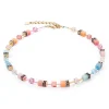 COEUR DE LION Geocube® Halsketten-Geocube® Iconic Halskette Aqua-Aprikose