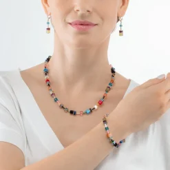 COEUR DE LION Geocube® Mehrfarbig-Geocube® Iconic Halskette Mehrfarbig Fancy