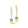 COEUR DE LION Ohrhänger-Geocube® Iconic Mono Gold Ohrringe Gelb