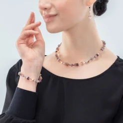 COEUR DE LION Geocube® Tone&In&Tone-Geocube® Iconic Monochrome Halskette Flieder