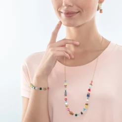 COEUR DE LION Geocube® Halsketten-Geocube® Iconic Nature Chain Halskette Dopamin