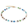 COEUR DE LION Geocube® Halsketten-Geocube® Iconic Nature Halskette Mehrfarbiges Gold