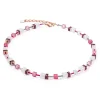 COEUR DE LION Geocube® Halsketten-Geocube® Iconic Nature Halskette Rosa Weiß