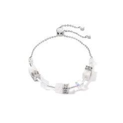 COEUR DE LION Geocube® Tone&In&Tone-Geocube® Iconic Nature Kettenarmband Weiß