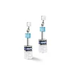 COEUR DE LION Geocube® Ohrringe-Geocube® Iconic Nature Ohrringe Blau Weiß