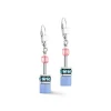 COEUR DE LION Geocube® Halsketten-Geocube® Iconic Ohrringe Blau-Rosa