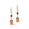 COEUR DE LION Geocube® Tone&In&Tone-Geocube® Iconic Ohrringe Gold Rot