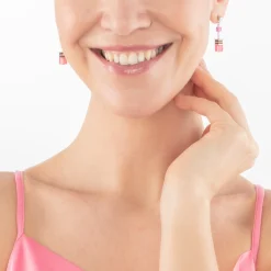 COEUR DE LION Geocube® Ohrringe-Geocube® Iconic Ohrringe Viva Magenta