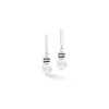 COEUR DE LION Ohrstecker-Geocube® Iconic Pearl Mix Ohrringe Silber-Weiß