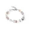 COEUR DE LION Geocube® Echtstein-Geocube® Iconic Precious Armband Roségold-Pfirsich
