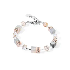 COEUR DE LION Geocube® Tone&In&Tone-Geocube® Iconic Precious Armband Roségold-Pfirsich