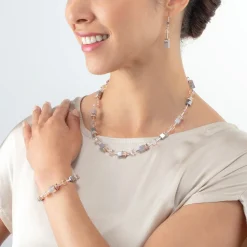 COEUR DE LION Geocube® Tone&In&Tone-Geocube® Iconic Precious Armband Roségold-Pfirsich