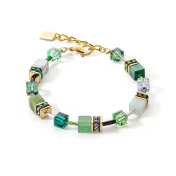 COEUR DE LION Geocube® Tone&In&Tone-Geocube® Iconic Precious Armband Grün