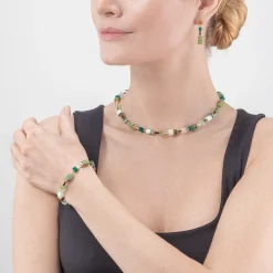 COEUR DE LION Geocube® Tone&In&Tone-Geocube® Iconic Precious Armband Grün