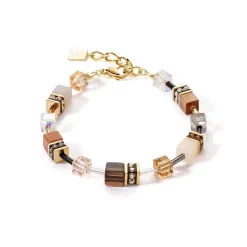 COEUR DE LION Geocube® Tone&In&Tone-Geocube® Iconic Precious Armband Braun