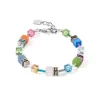 COEUR DE LION Echter Stein-Geocube® Iconic Precious Armband Mehrfarbig Boho